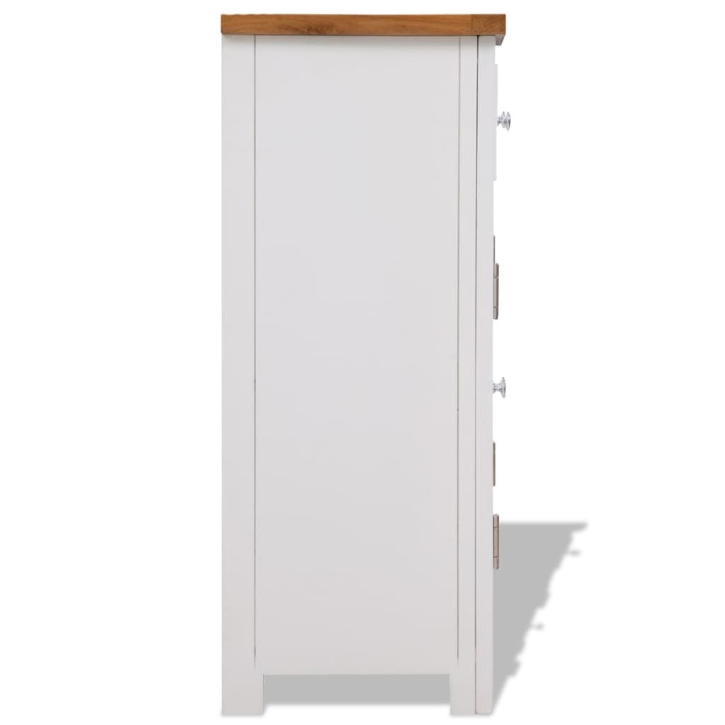 "Railway" Sideboard 90x33.5x83 cm Solid Oak Wood