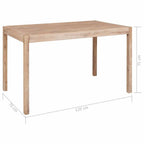 "Cropley" Dining Table 120x70x75 cm Solid Acacia Wood