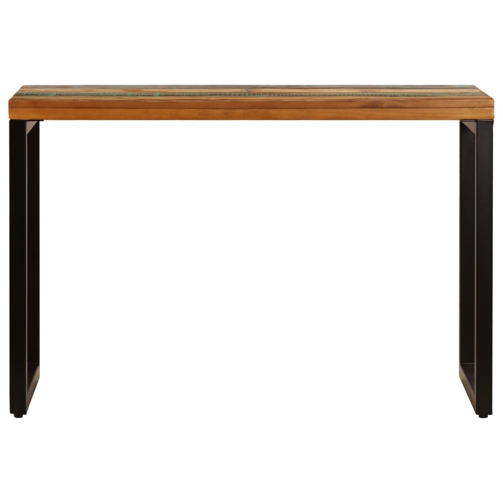 "Dean" Dining Table 115x55x76 cm Solid Reclaimed Wood and Steel