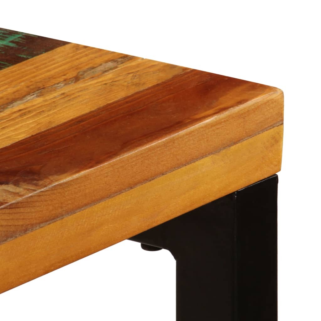 "Dean" Dining Table 115x55x76 cm Solid Reclaimed Wood and Steel