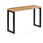 "Merindah" Mango Wood Console Table 120cm Long Rough Finish