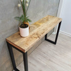 "Merindah" Mango Wood Console Table 120cm Long Rough Finish