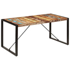 "Delgaun" Dining Table 160x80x75 cm Solid Reclaimed Wood