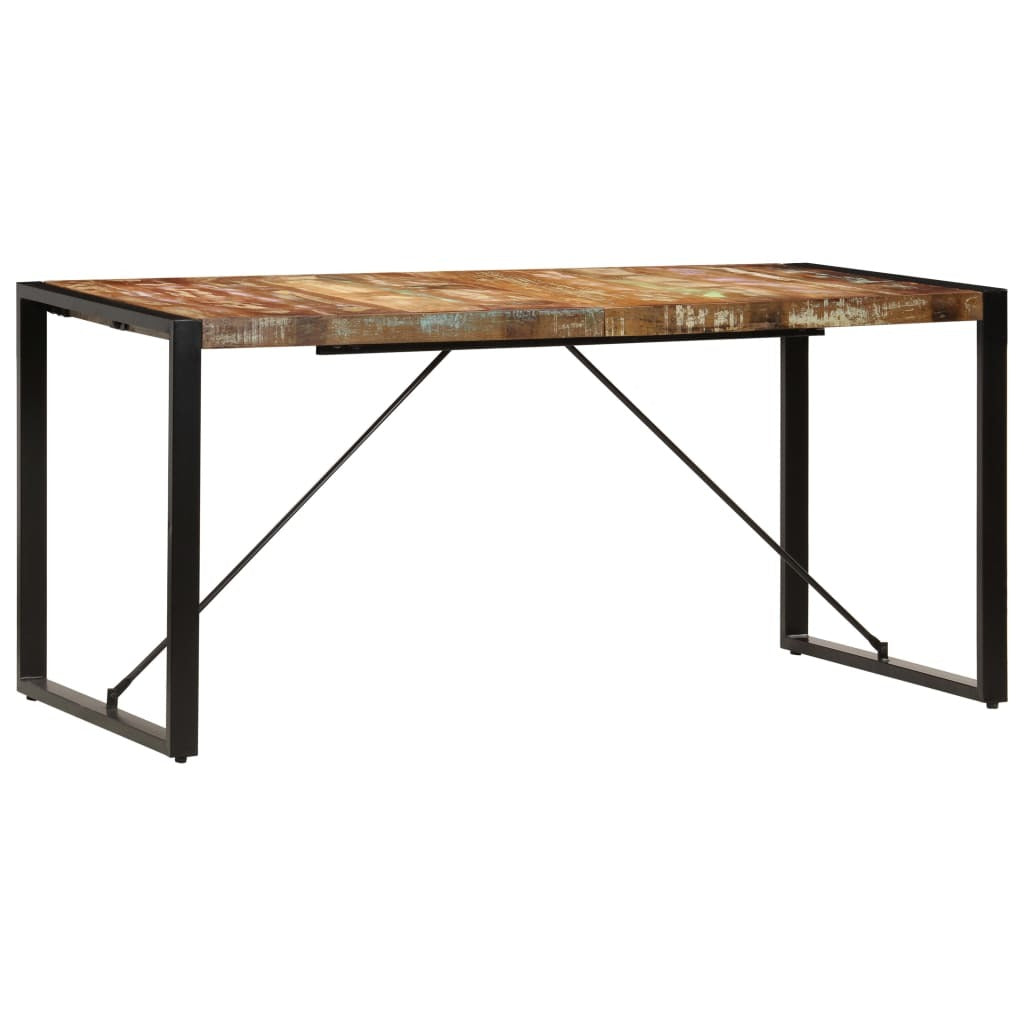 "Delgaun" Dining Table 160x80x75 cm Solid Reclaimed Wood