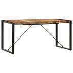 "Delgaun" Dining Table 160x80x75 cm Solid Reclaimed Wood