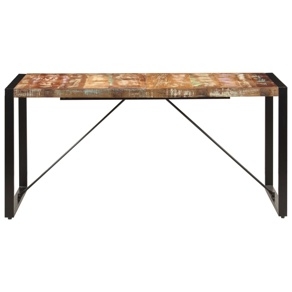 "Delgaun" Dining Table 160x80x75 cm Solid Reclaimed Wood