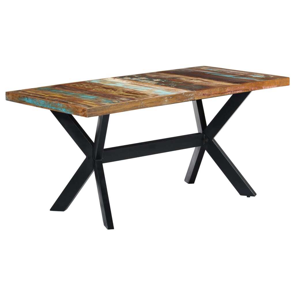 "Raynor" Dining Table 160x80x75 cm Solid Reclaimed Wood