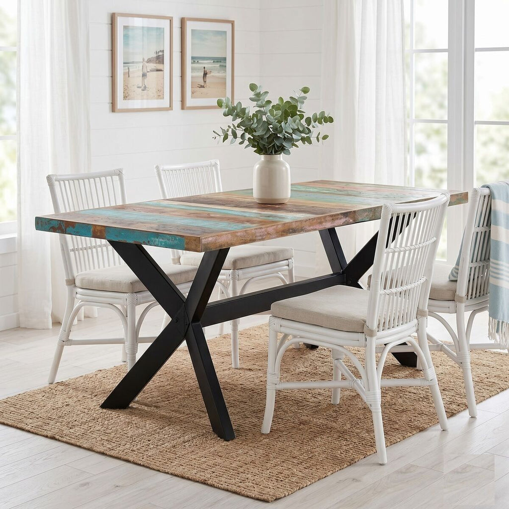 "Raynor" Dining Table 160x80x75 cm Solid Reclaimed Wood