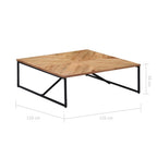 "Dorothy" Coffee Table 110x110x36 cm Solid Acacia Wood