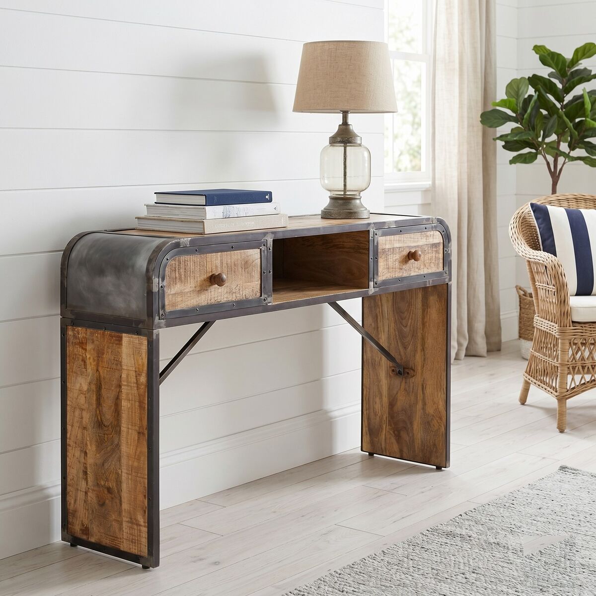 "Dremeday" Sideboard 120x30x75 cm Solid Mango Wood