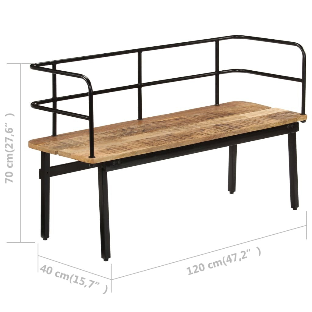 "Dunkeld" Bench 120x40x70 cm Solid Mango Wood