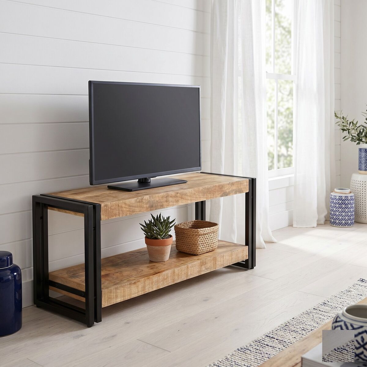 "Eames" TV Cabinet 90x30x40 cm Solid Mango Wood