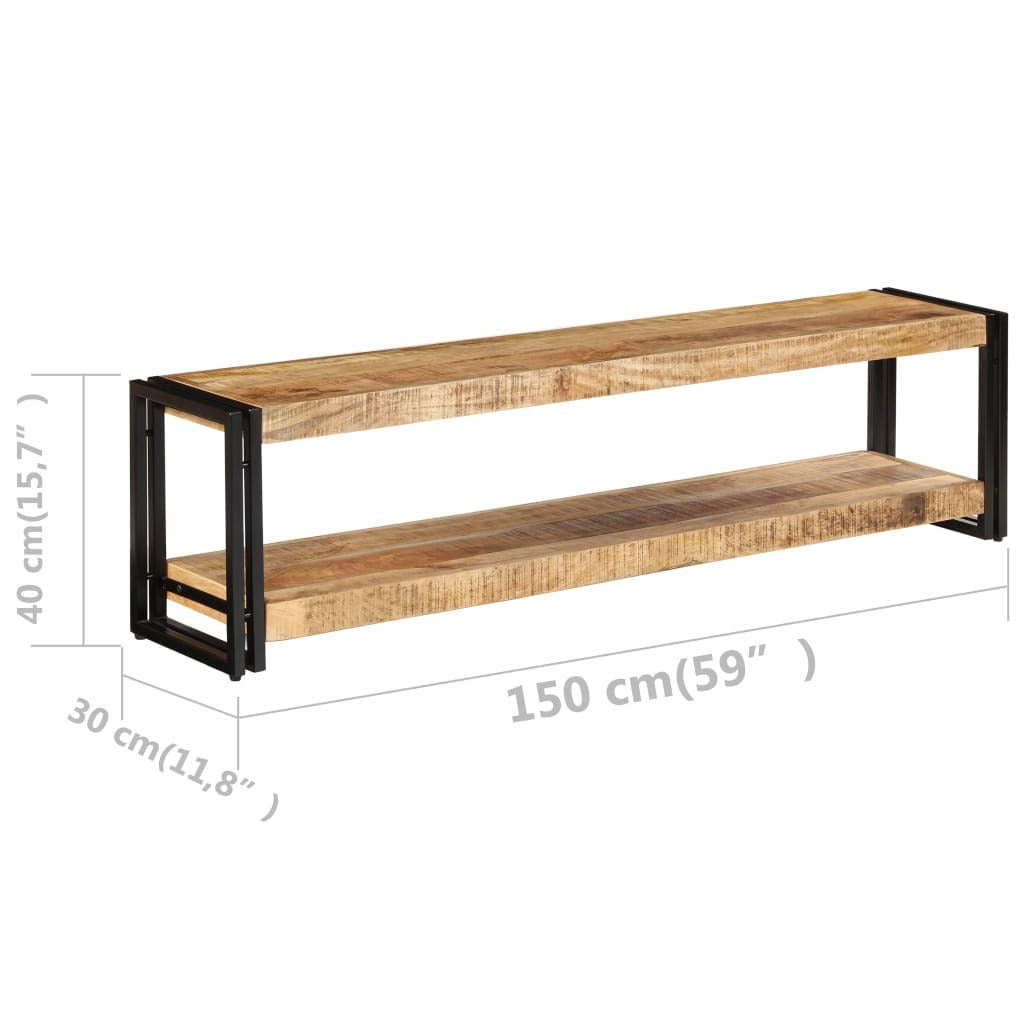 "Edgar" TV Cabinet 150x30x40 cm Solid Mango Wood