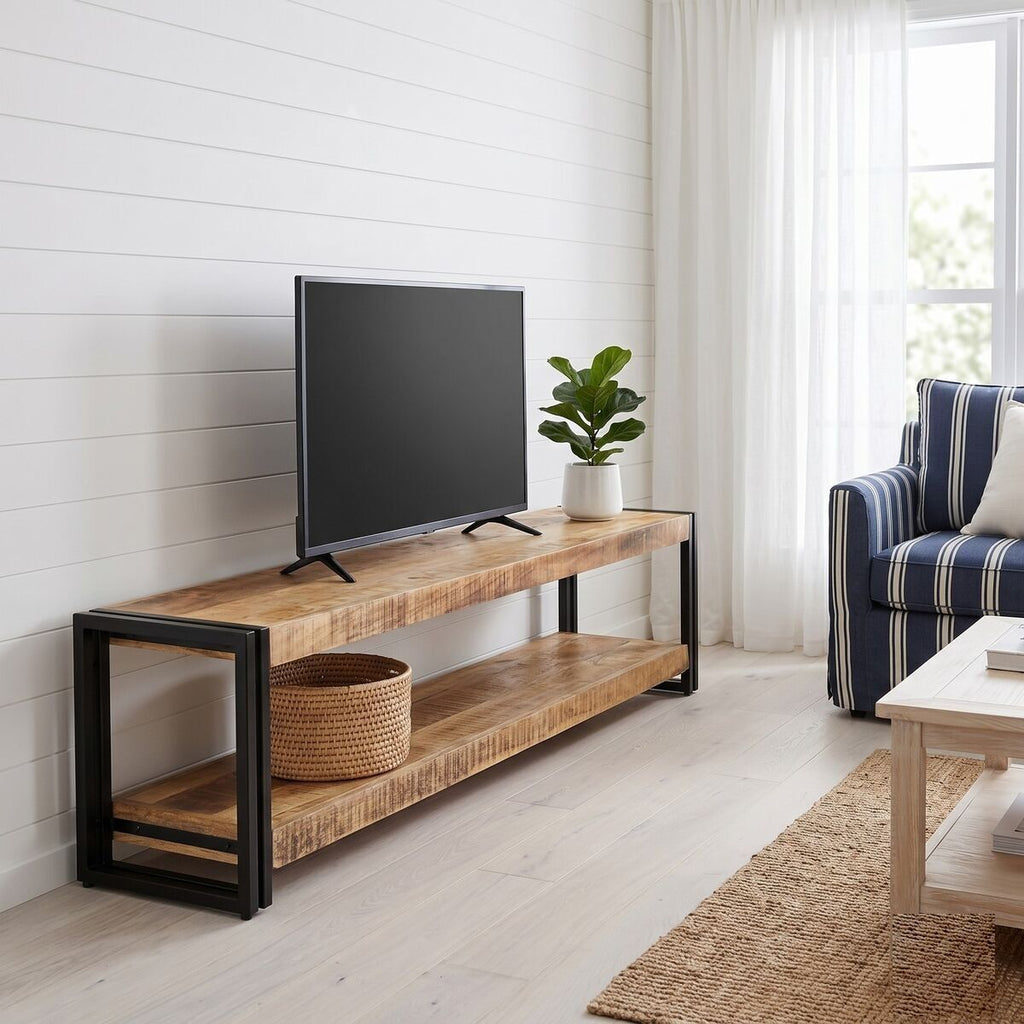 "Edgar" TV Cabinet 150x30x40 cm Solid Mango Wood