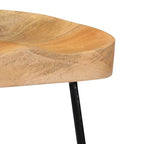 "Edgewater" 62cm Tall Gavin Bar Stools 2 pcs Solid Mango Wood