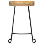 "Edgewater" 62cm Tall Gavin Bar Stools 2 pcs Solid Mango Wood
