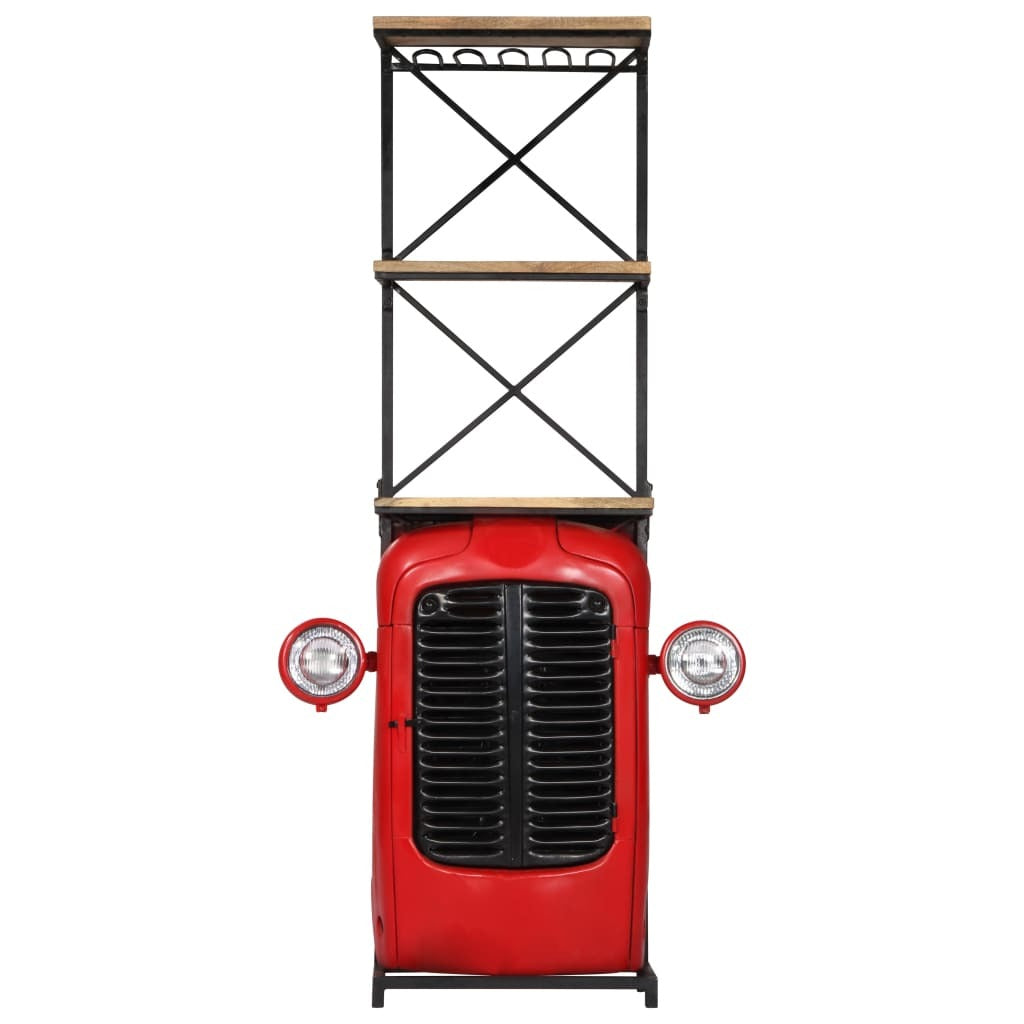 "Elliott" Tractor Wine Cabinet 49x32x183 cm Solid Mango Wood