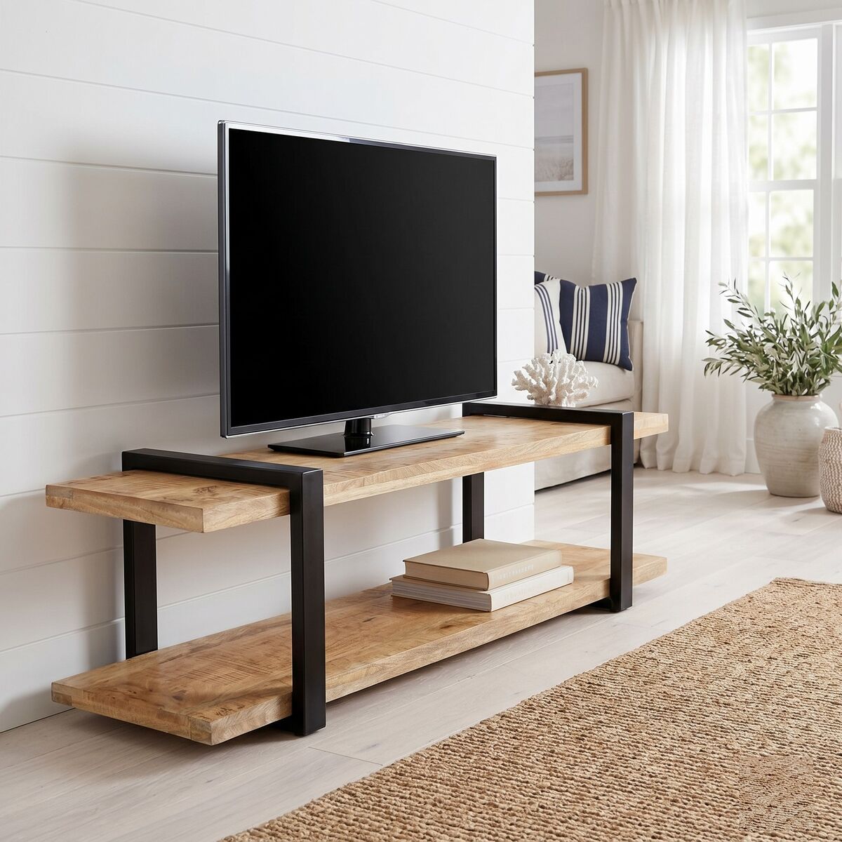 "Englart" TV Cabinet 130x40x40 cm Solid Mango Wood