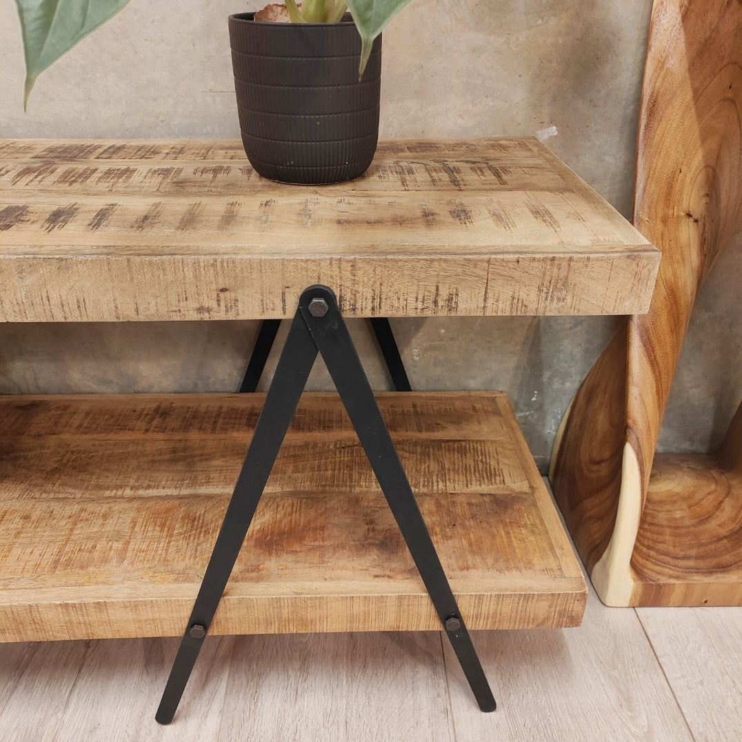 "Penola" Mango Wood TV Unit/Entertainment Stand