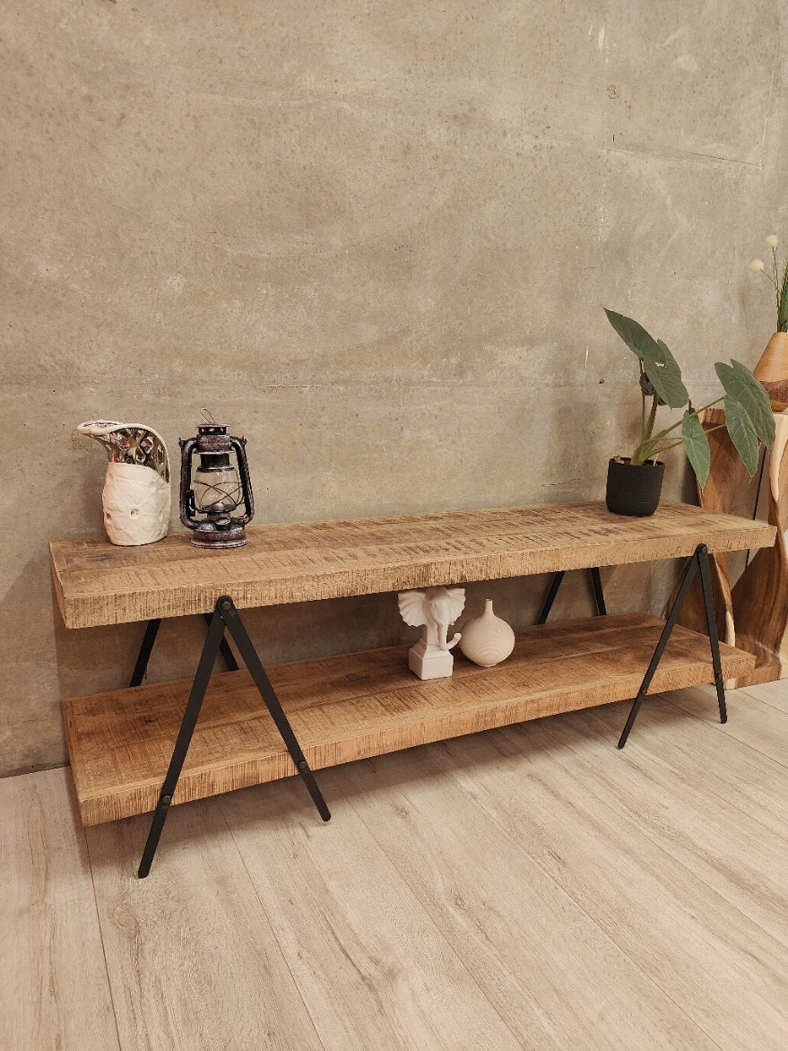 "Penola" Mango Wood TV Unit/Entertainment Stand