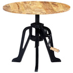 "Fairmont" Side Table 60x(46-63) cm Solid Mango Wood and Cast Iron