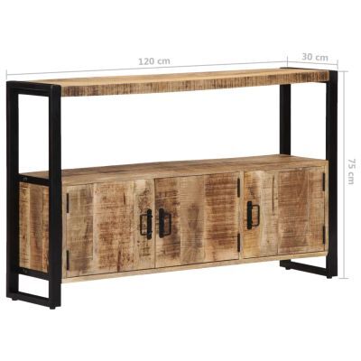 "Peel" Mango Wood Side Cabinet/Buffet Table/Side Boards 120cm Long