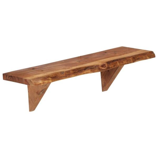 "Bethany" Wall Shelves 2 pcs 60x20x18 cm Solid Acacia Wood