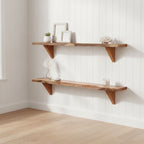 "Baker" Wall Shelves 2 pcs 90x20x18 cm Solid Acacia Wood