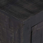 "Flora" TV Cabinet Black 118x30x40 cm Solid Mango Wood