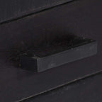 "Flora" TV Cabinet Black 118x30x40 cm Solid Mango Wood