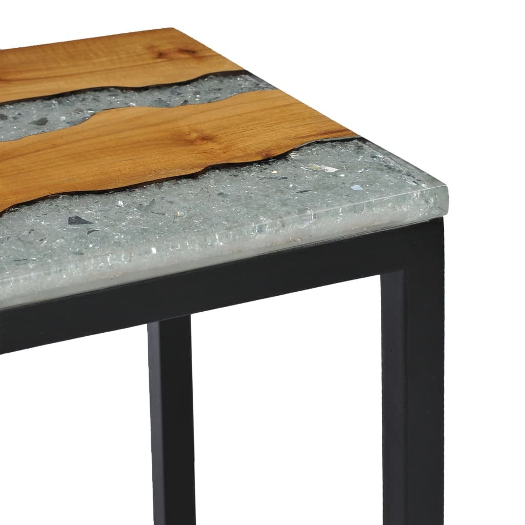"George Mobbs" Nesting Tables 3 pcs Solid Teak Wood and Polyresin