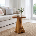 "Geraldine" Coffee Table 40x40 cm Solid Teak Wood