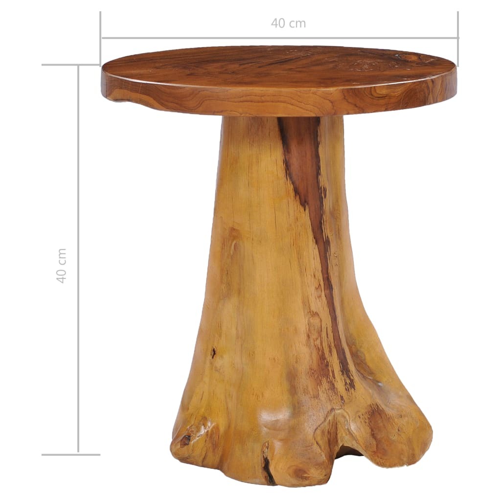 "Geraldine" Coffee Table 40x40 cm Solid Teak Wood