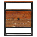 "Gibbon" Bedside Cabinet 40x30x50 cm Solid Reclaimed Wood and Steel
