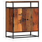 "Gladstone" Side Cabinet 60x35x76 cm Solid Reclaimed Wood and Steel