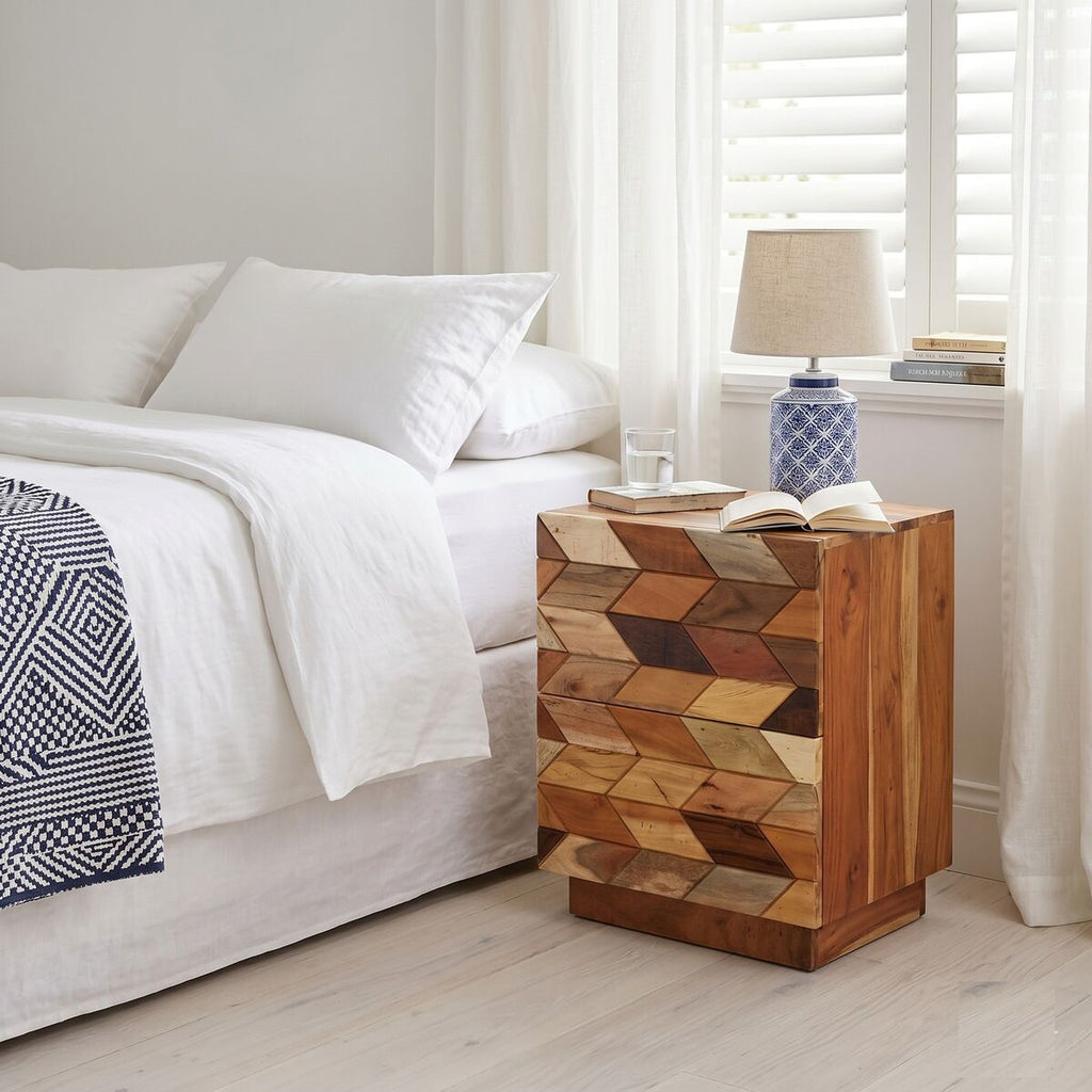 "Glamis" Bedside Cabinet 40x30x50 cm Solid Reclaimed Wood