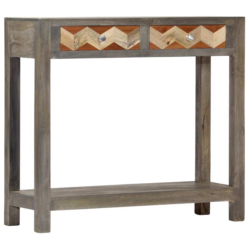 "Gooden" Console Table Grey 86x30x76 cm Solid Mango Wood
