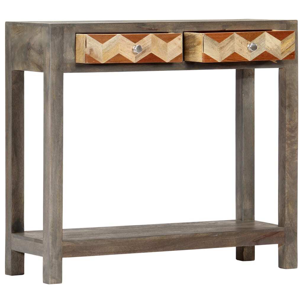 "Gooden" Console Table Grey 86x30x76 cm Solid Mango Wood