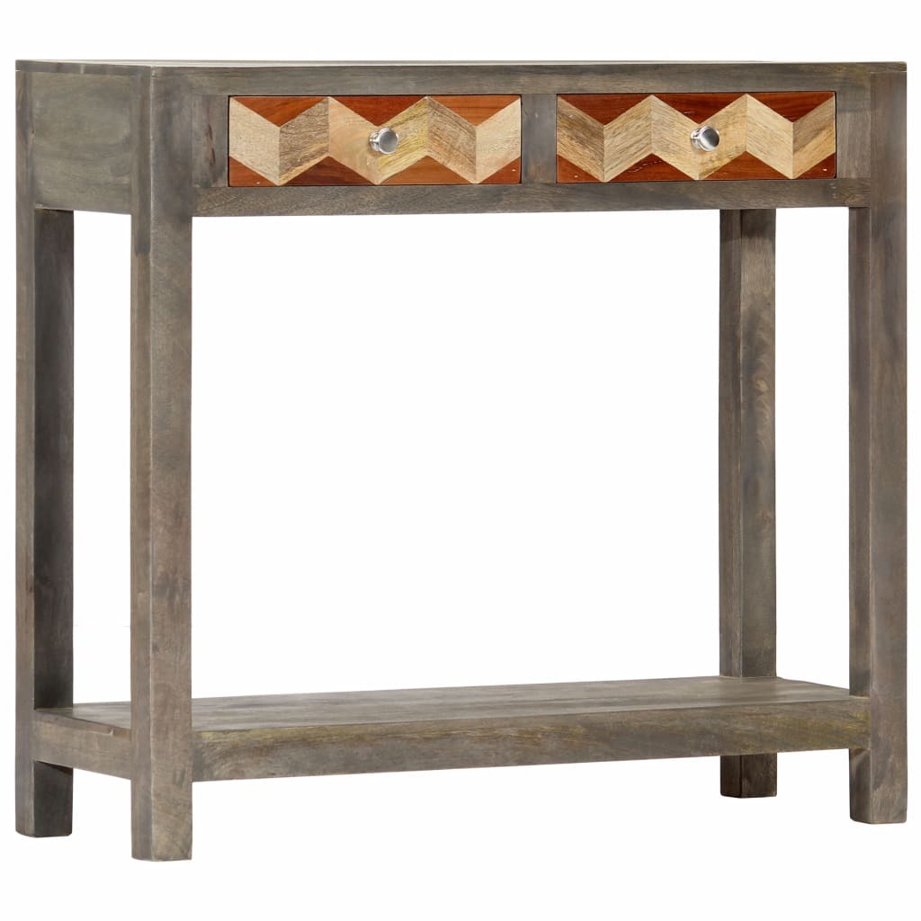 "Gooden" Console Table Grey 86x30x76 cm Solid Mango Wood