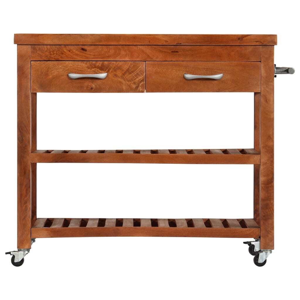"Goodhall" Kitchen Trolley 100x48x89 cm Solid Acacia Wood