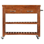 "Goodhall" Kitchen Trolley 100x48x89 cm Solid Acacia Wood