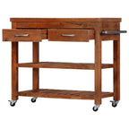 "Goodhall" Kitchen Trolley 100x48x89 cm Solid Acacia Wood