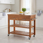 "Goodhall" Kitchen Trolley 100x48x89 cm Solid Acacia Wood