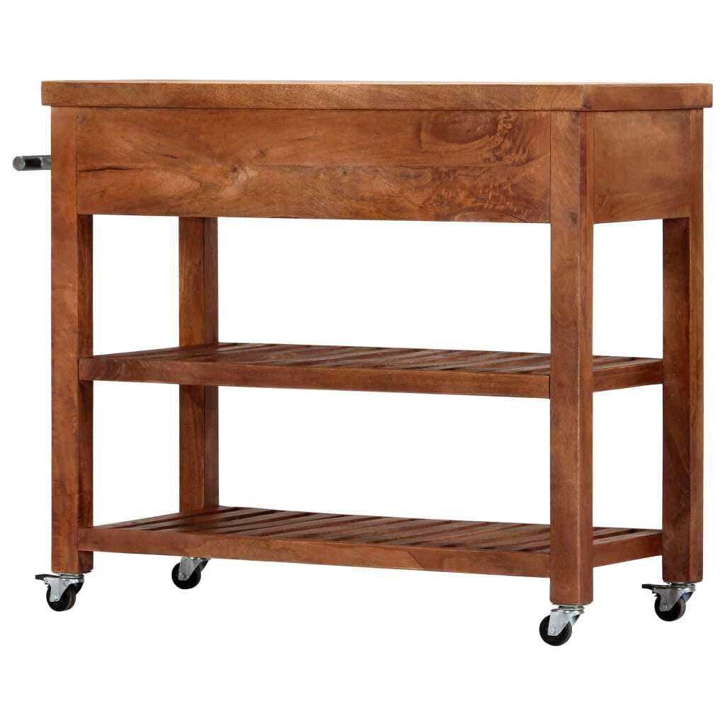 "Goodhall" Kitchen Trolley 100x48x89 cm Solid Acacia Wood