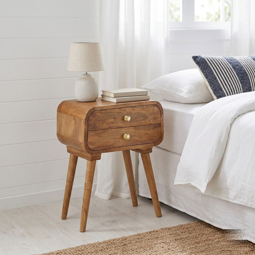 "Gore" Bedside Cabinet 43x30x58 cm Solid Mango Wood