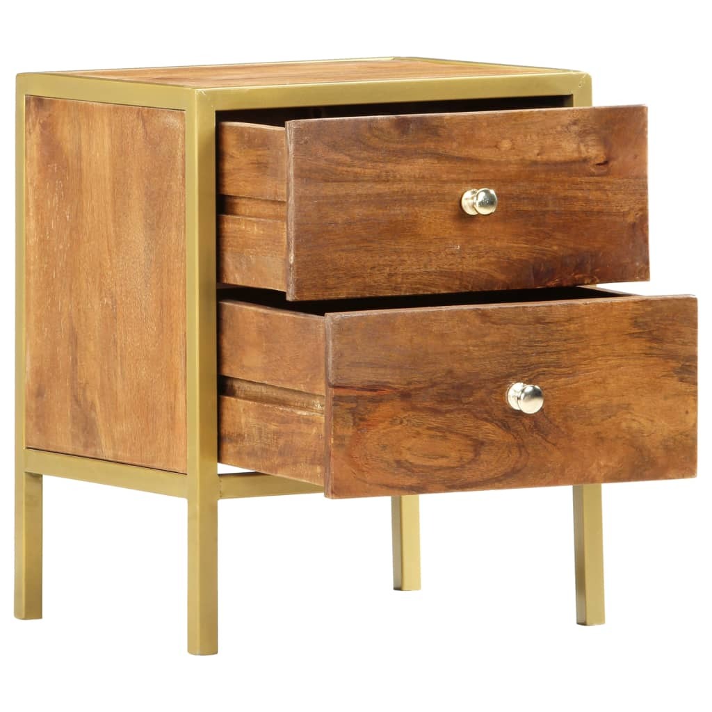 "Graham" Bedside Cabinet 40x35x50 cm Solid Mango Wood