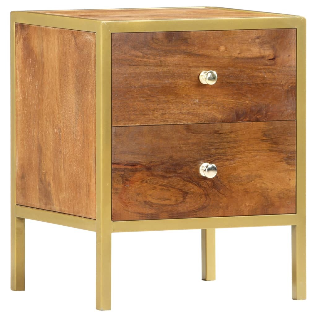 "Graham" Bedside Cabinet 40x35x50 cm Solid Mango Wood