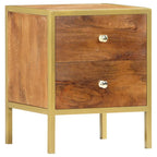 "Graham" Bedside Cabinet 40x35x50 cm Solid Mango Wood