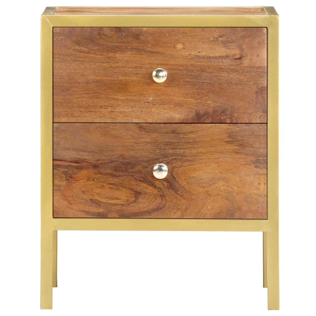 "Graham" Bedside Cabinet 40x35x50 cm Solid Mango Wood