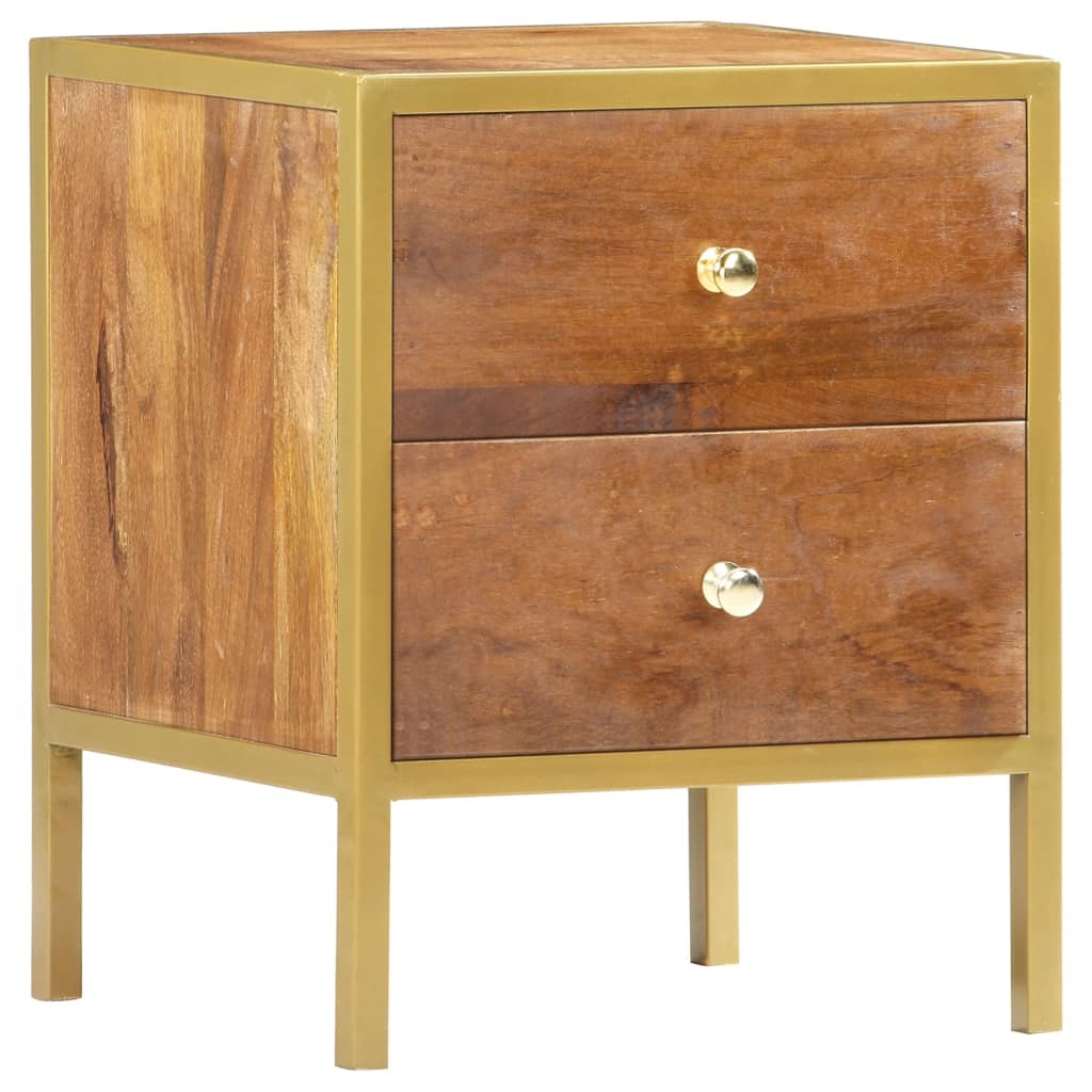 "Graham" Bedside Cabinet 40x35x50 cm Solid Mango Wood